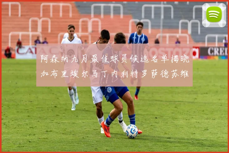 阿森纳九月最佳球员候选名单揭晓加布里埃尔马丁内利特罗萨德苏维门迪入围